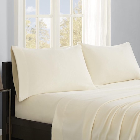 True North By Sleep Philosophy True North Micro Fleece Ivory Sheet Set - Twin XL SHET20-747